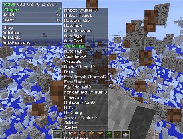 Nodus для minecraft 1.3.2 1.3.1