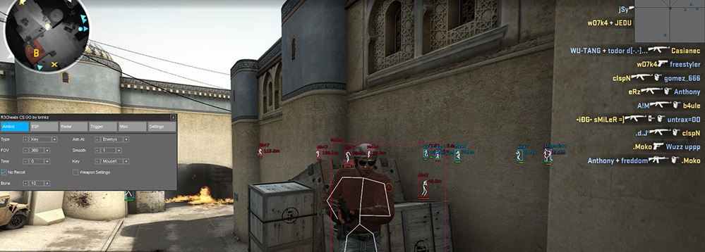 [R3CHEATS - CS:GO v2.1] Aim ,TriggerBot и ESP